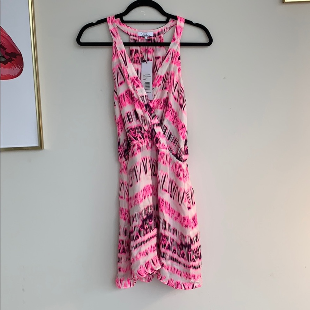 Pink Silk Parker Dress Brand New